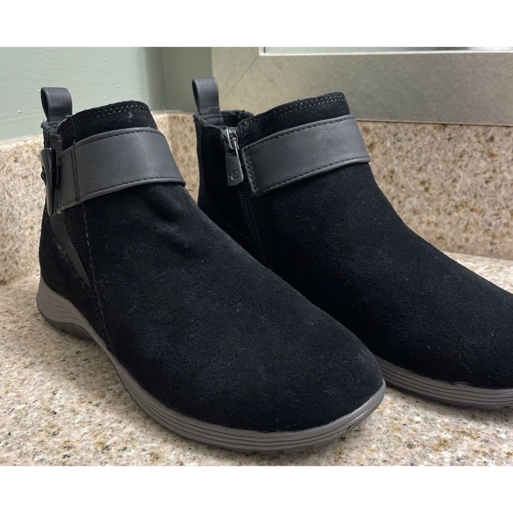 Easy spirit Sehadley Hadley Black‎ Suede Leather Booty Women's 7 New